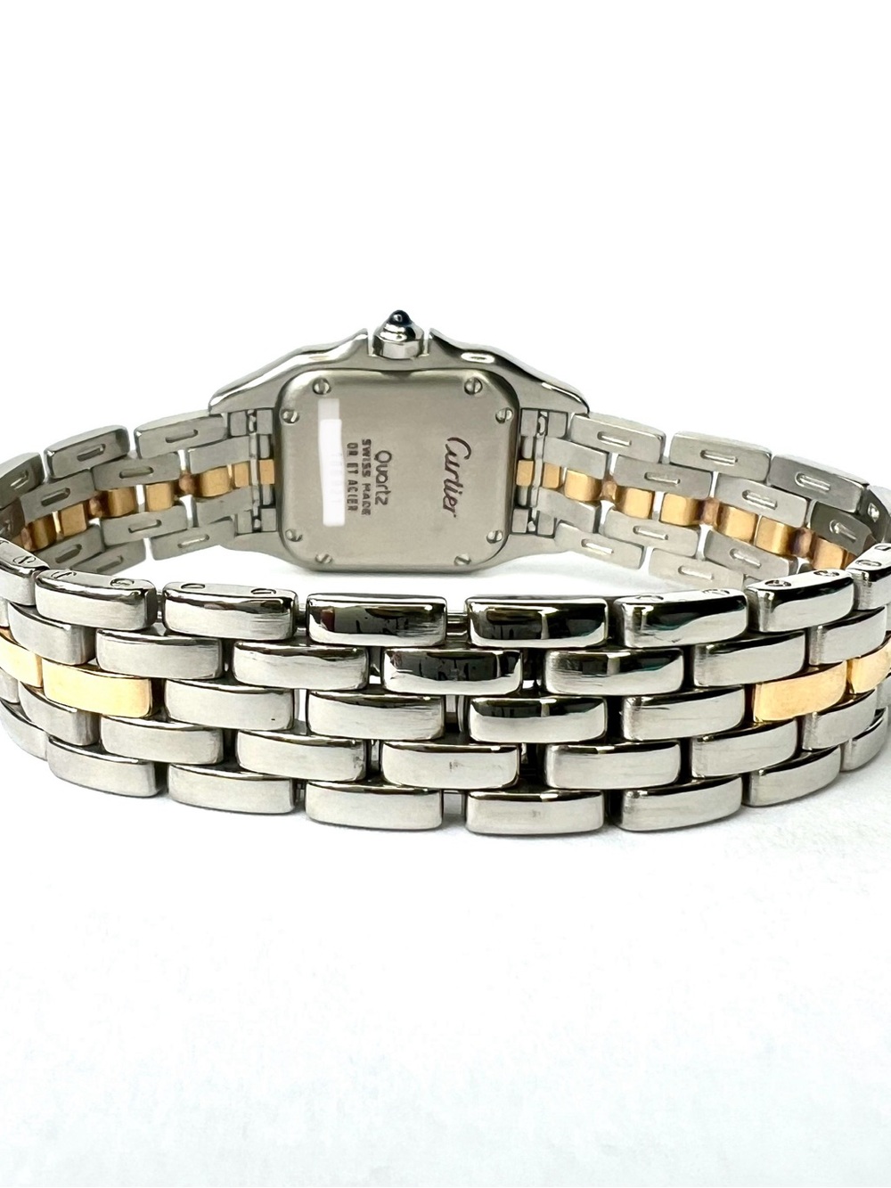 CARTIER PANTHERE Quartz 23mm 1 Row Gold 0.86TCW DIAMOND Watch Cream Dial - Picture 7 of 7
